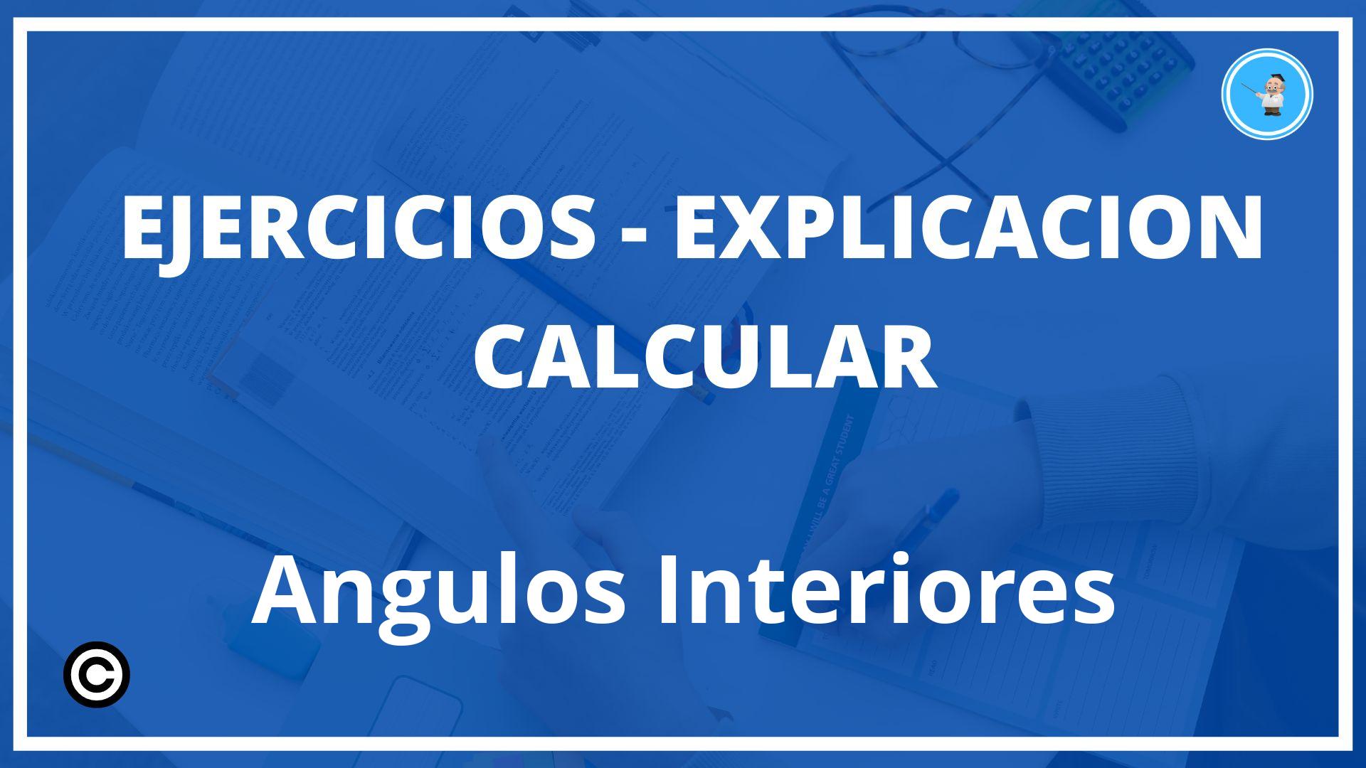 Ejercicios Calcular Angulos Interiores PDF