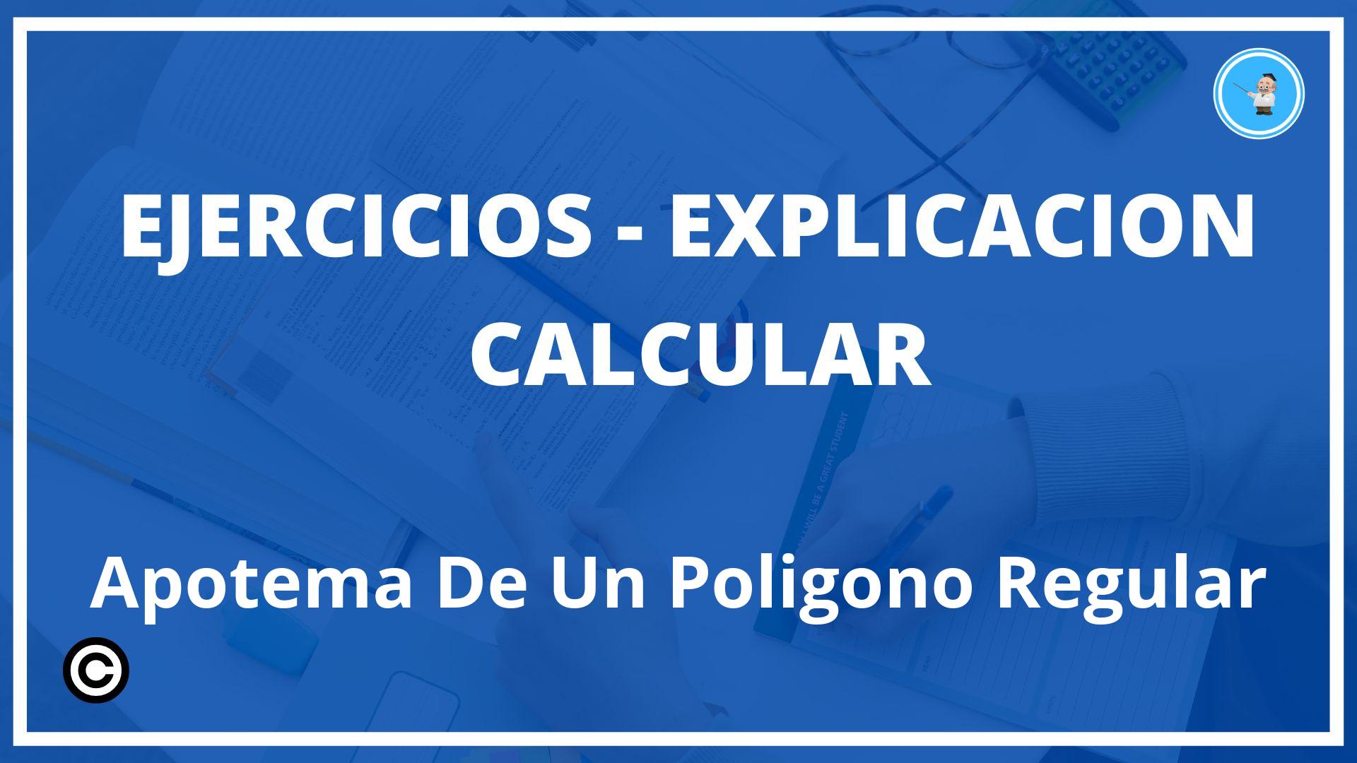 Ejercicios Calcular Apotema De Un Poligono Regular PDF