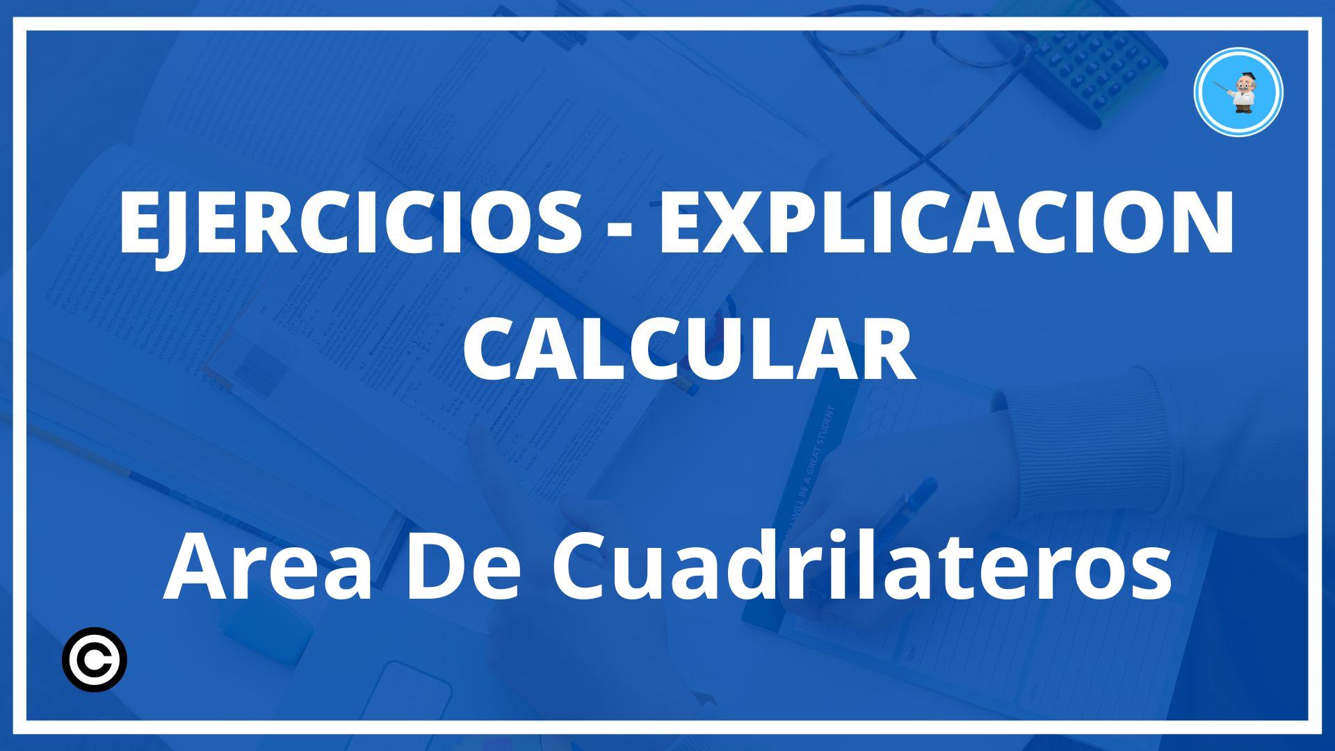 Ejercicios Calcular Area De Cuadrilateros PDF