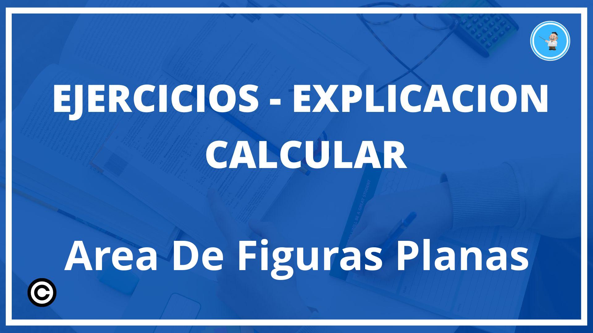 Ejercicios Calcular Area De Figuras Planas PDF