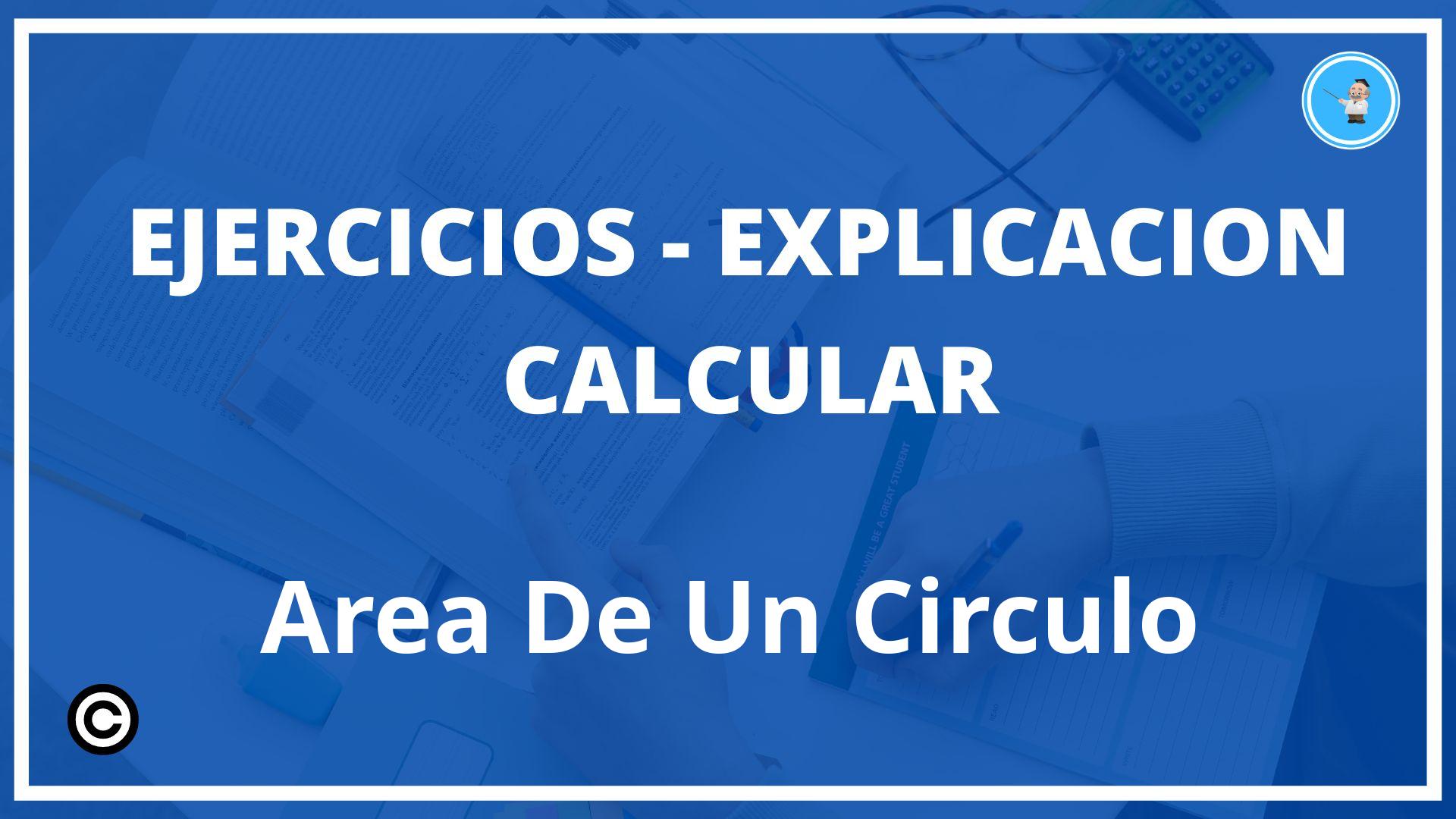 Ejercicios Calcular Area De Un Circulo PDF