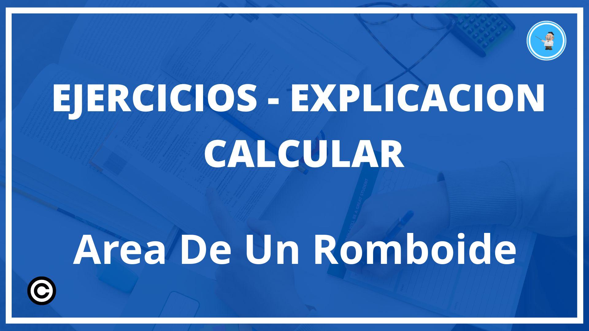 Ejercicios Calcular Area De Un Romboide PDF