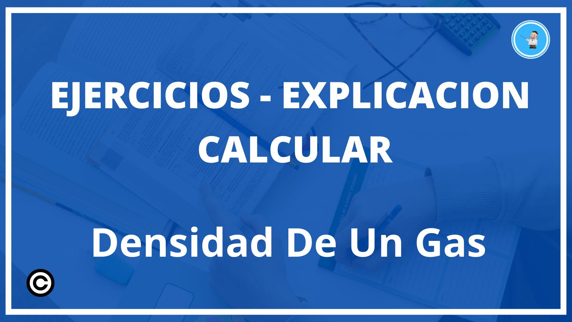 Ejercicios Calcular Densidad De Un Gas PDF
