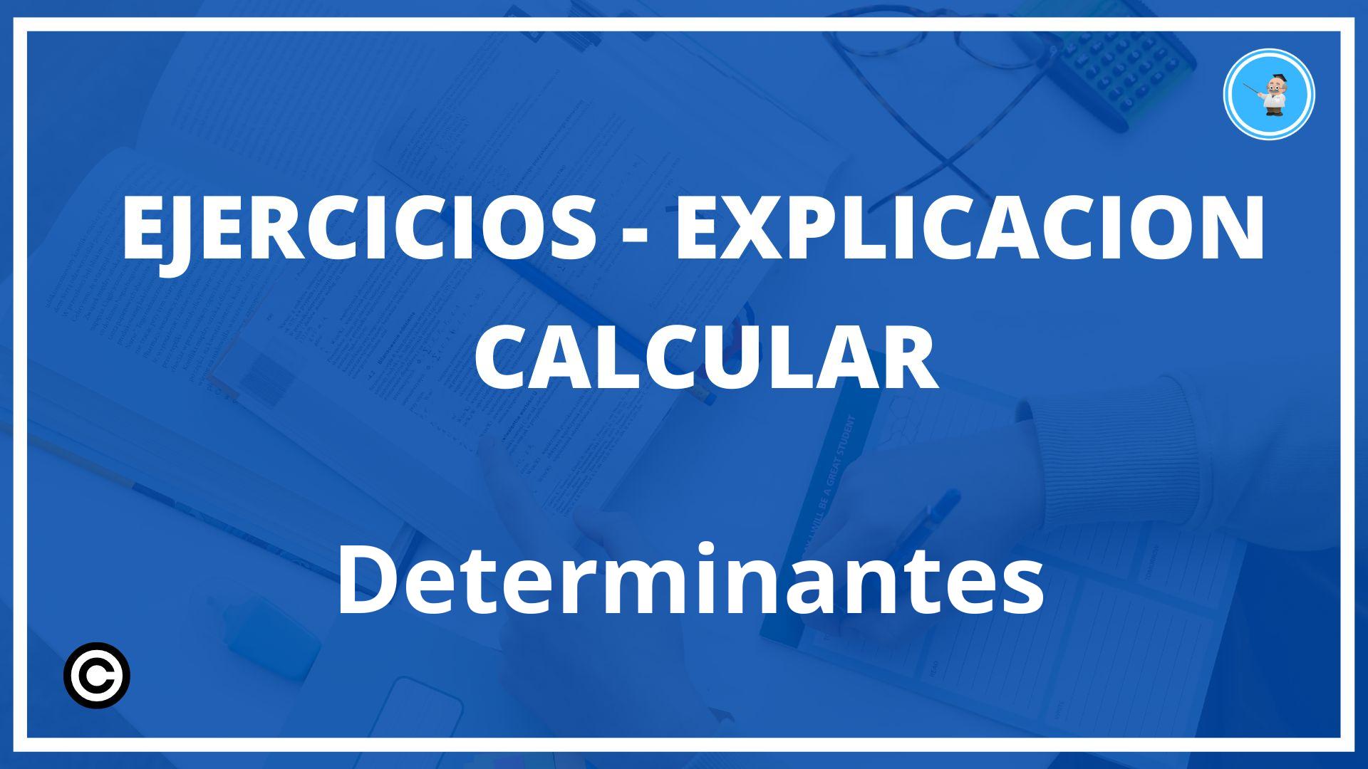 Ejercicios Calcular Determinantes PDF