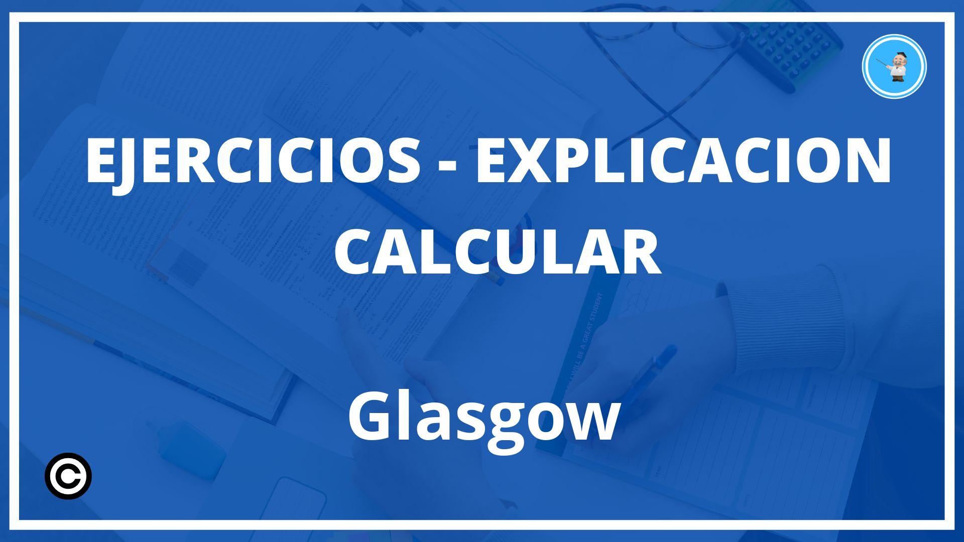 Ejercicios Calcular Glasgow PDF