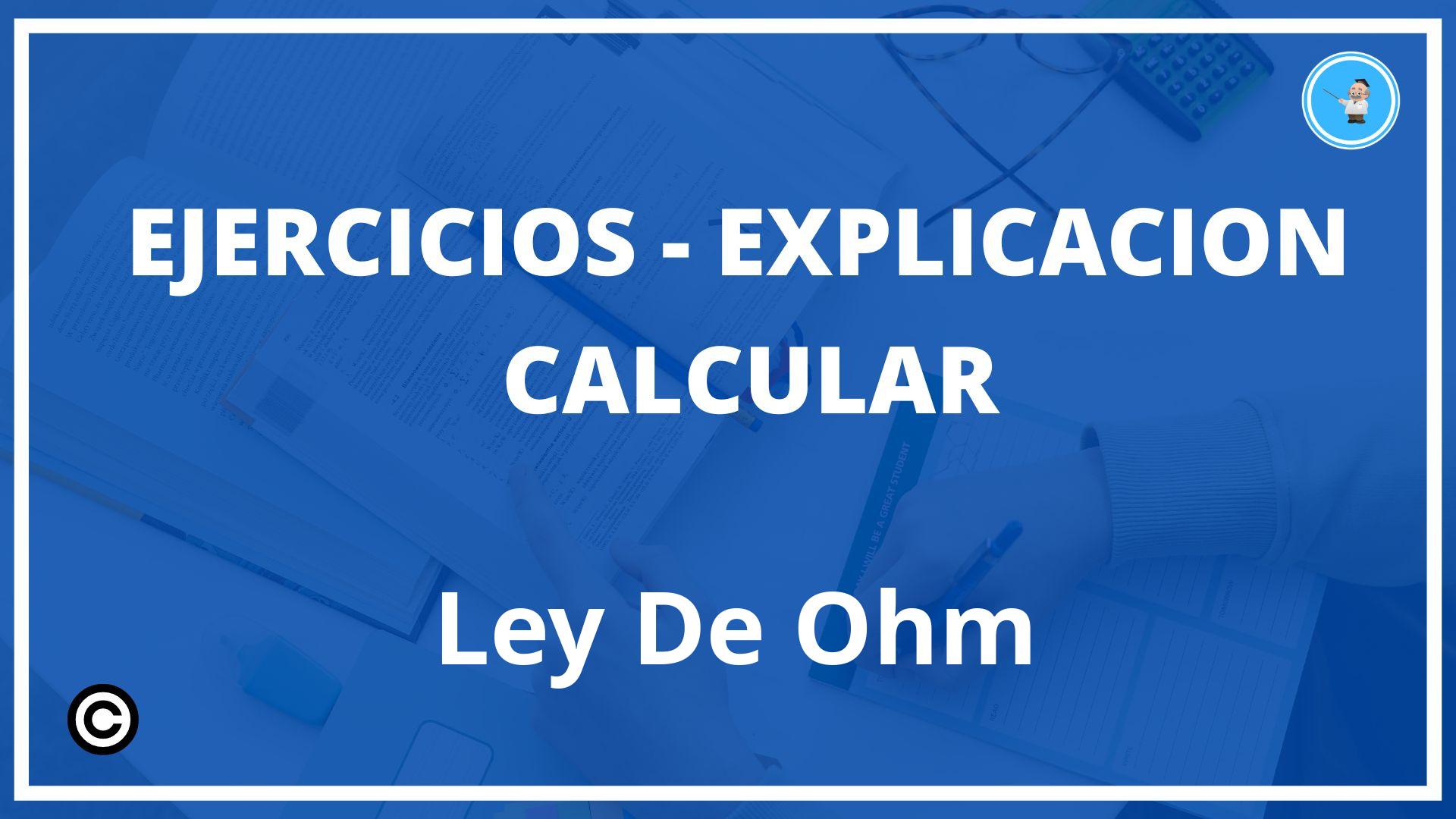 Ejercicios Calcular Ley De Ohm PDF