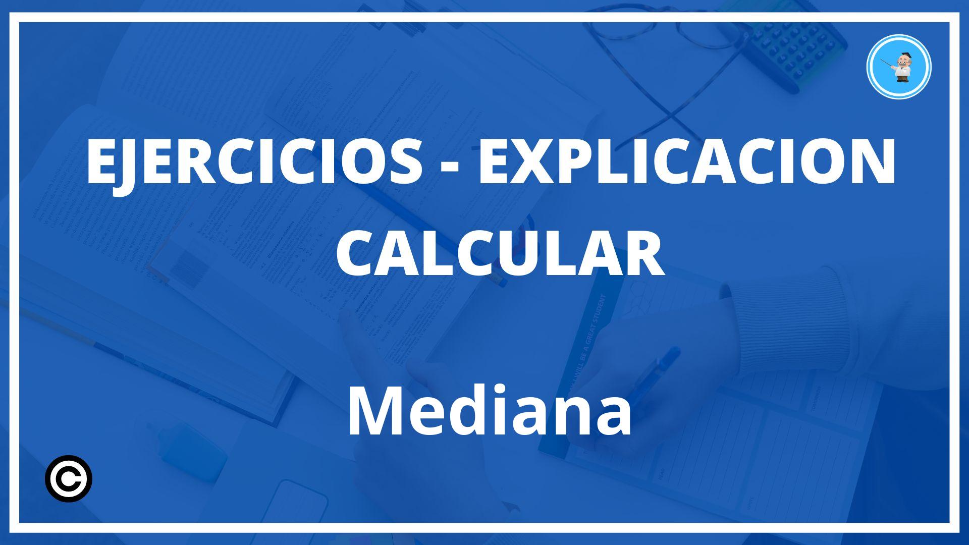 Ejercicios Calcular Mediana PDF