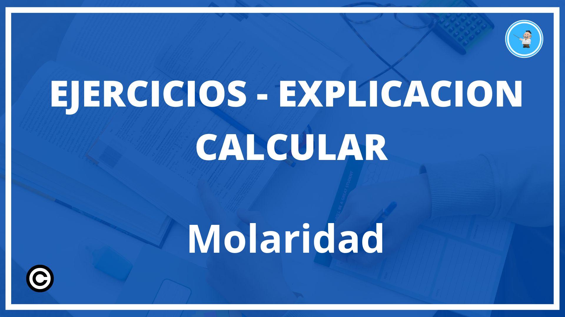 Ejercicios Calcular Molaridad PDF