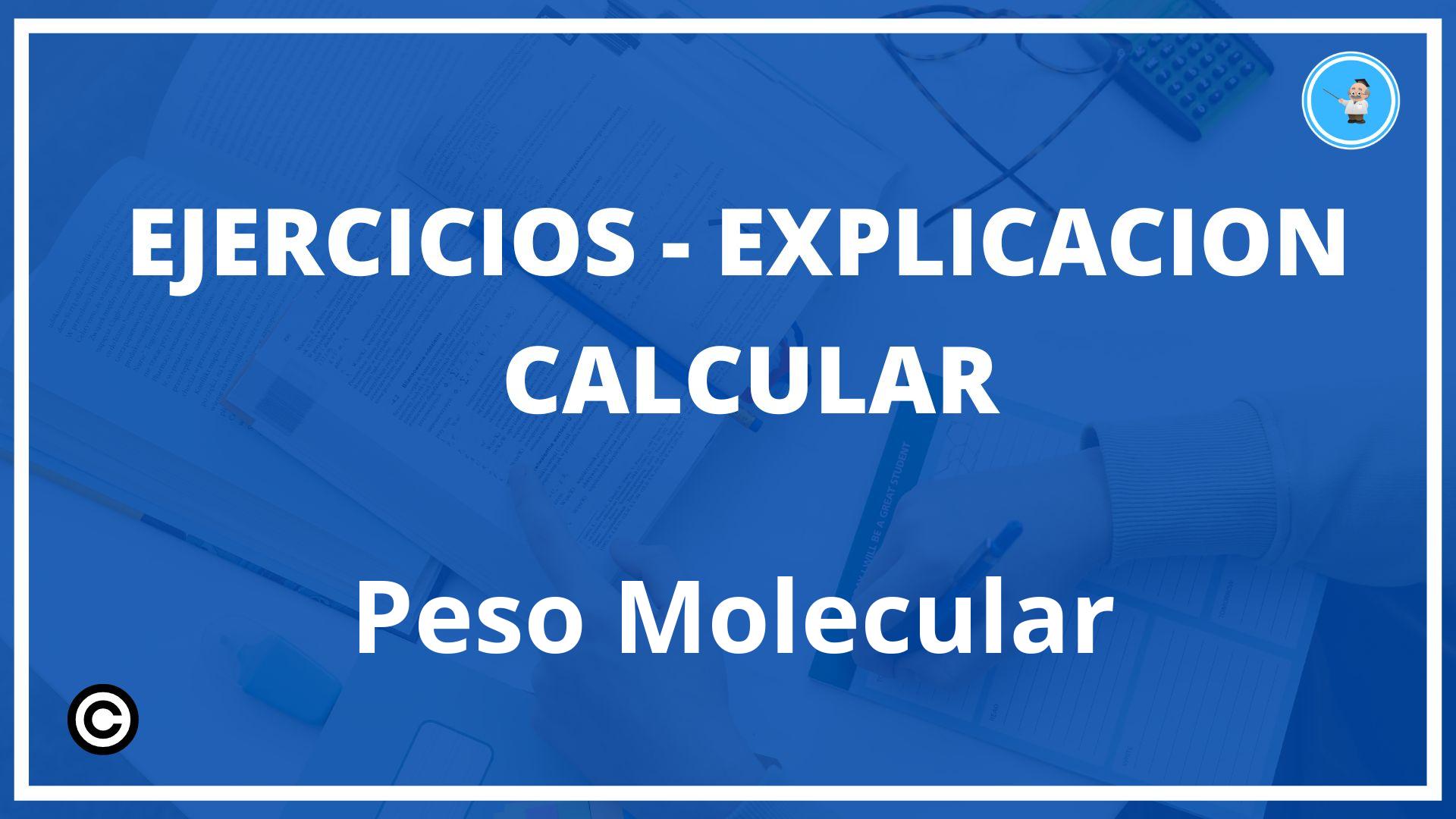 Ejercicios Calcular Peso Molecular PDF