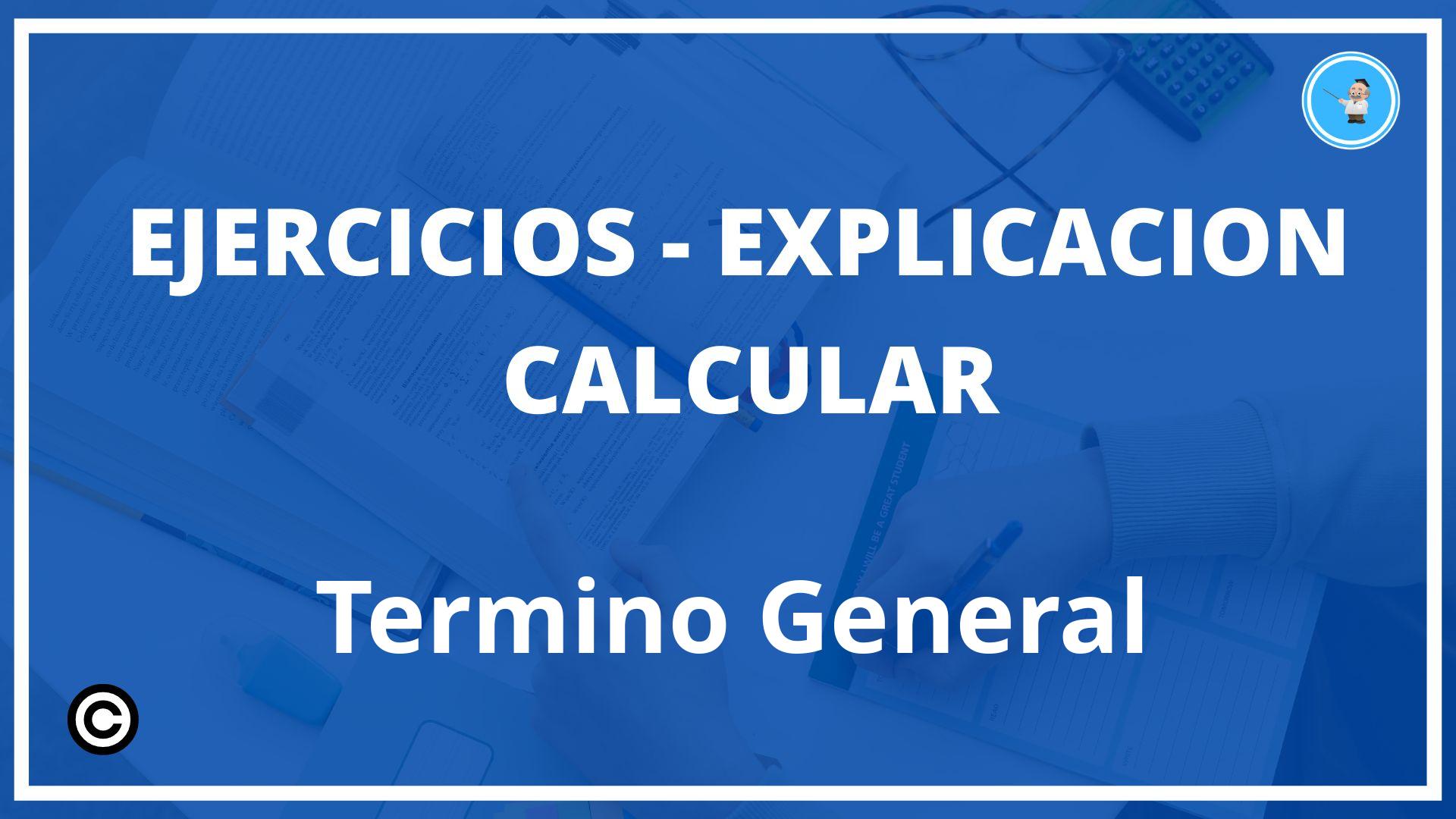 Ejercicios Calcular Termino General PDF