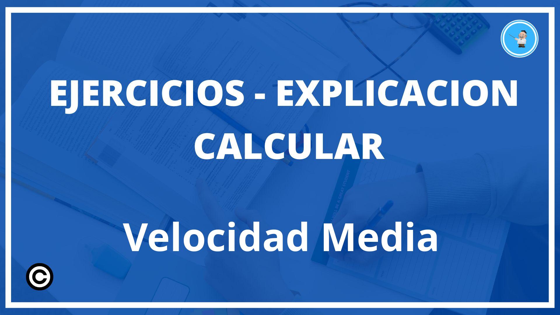 Ejercicios Calcular Velocidad Media PDF