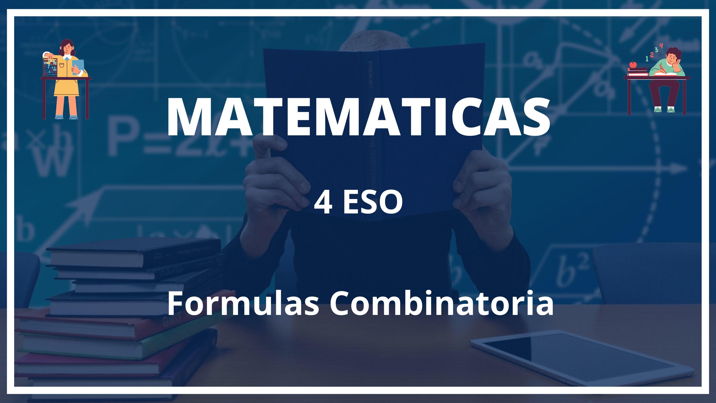 Formulas Combinatoria 4 ESO
