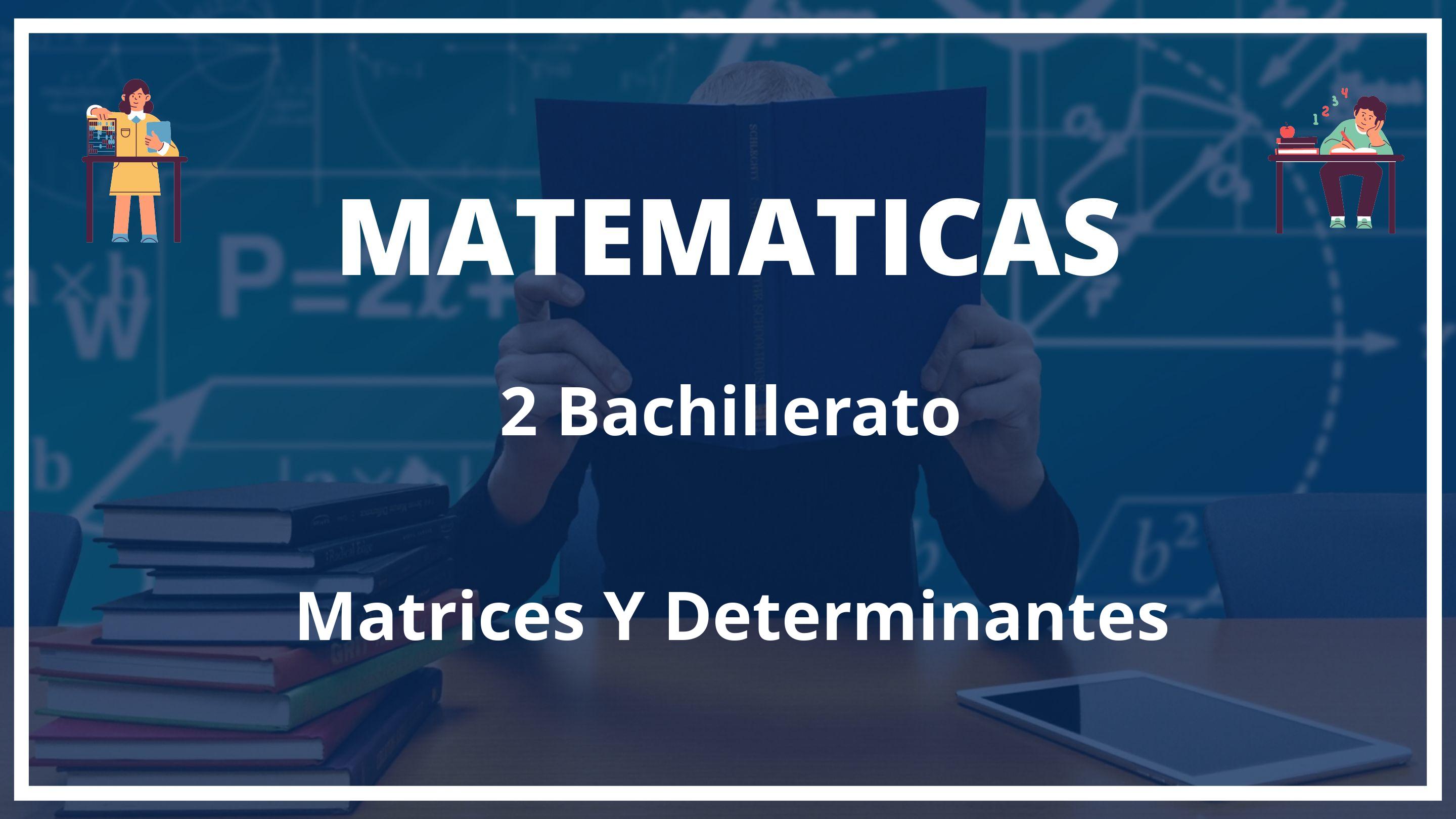 Matrices Y Determinantes 2 Bachillerato