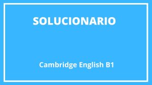 Solucionario Cambridge English B1